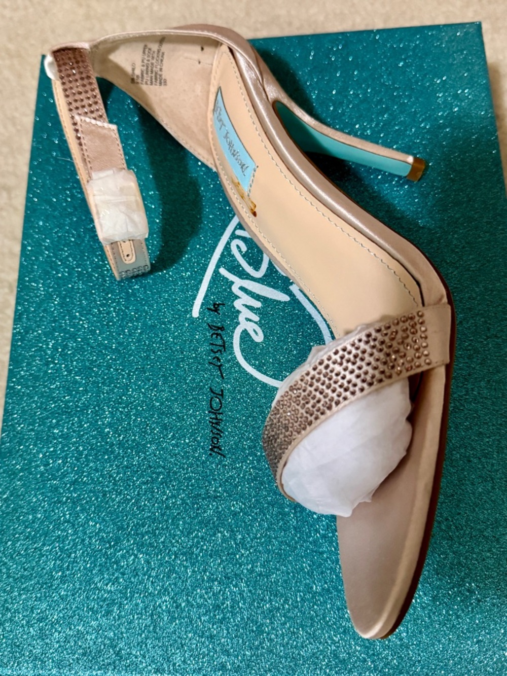 NWT! Blue by Betsey Johnson Heels Size 9.5 - Picture 3 of 5